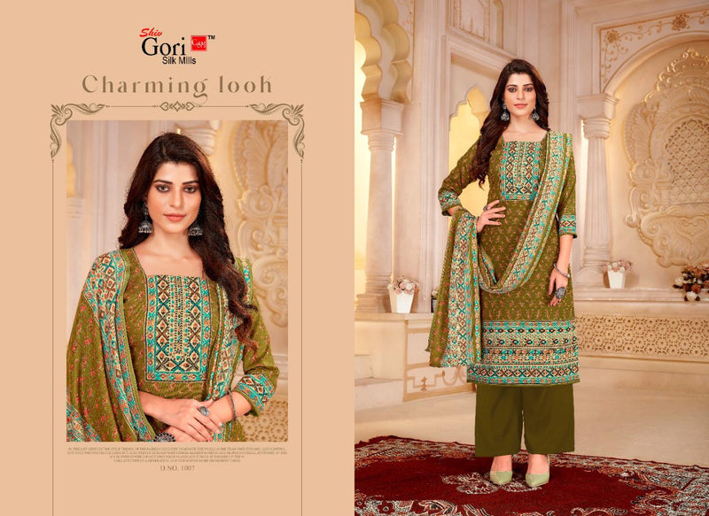 Shiv Gori Silk Mills Jubaida Vol 5 Kashmiri Wool Full Heavy with beautiful Kurti