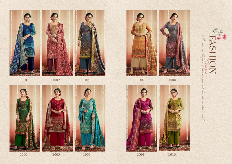 Shiv Gori Silk Mills Zeba Vol 3 Wool With Fancy Gala Suit