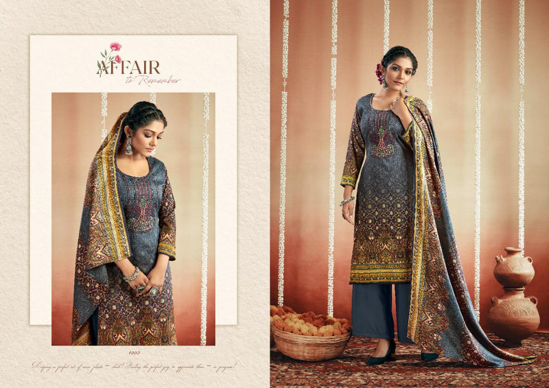 Shiv Gori Silk Mills Zeba Vol 3 Wool With Fancy Gala Suit