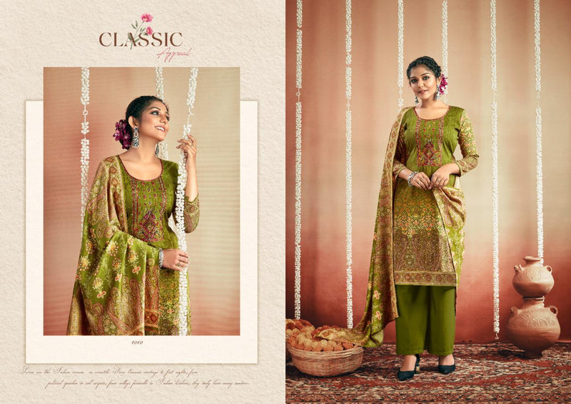 Shiv Gori Silk Mills Zeba Vol 3 Wool With Fancy Gala Suit