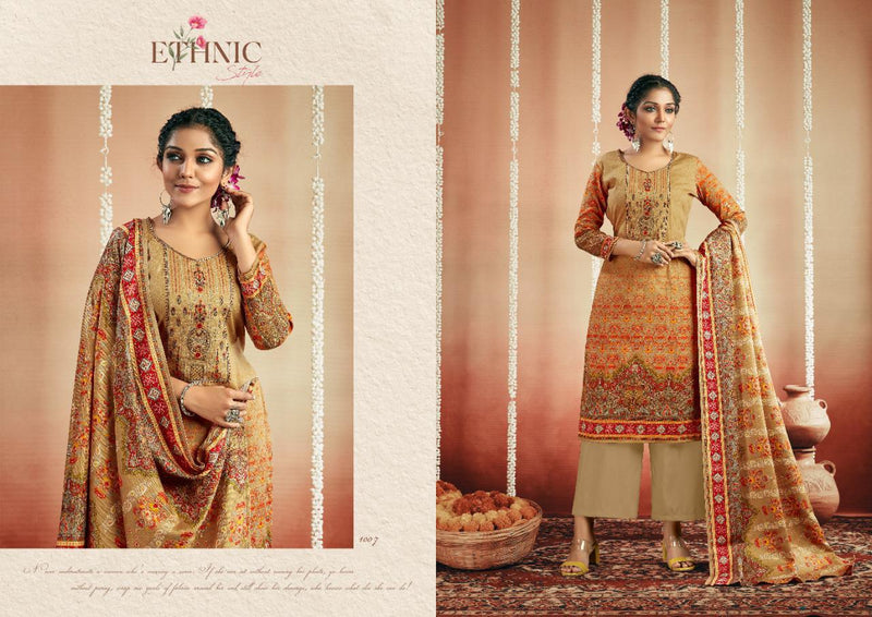 Shiv Gori Silk Mills Zeba Vol 3 Wool With Fancy Gala Suit