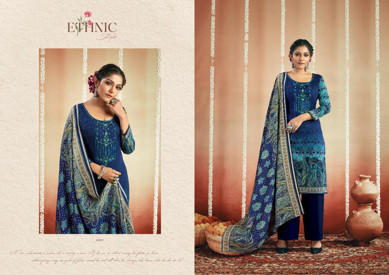 Shiv Gori Silk Mills Zeba Vol 3 Wool With Fancy Gala Suit
