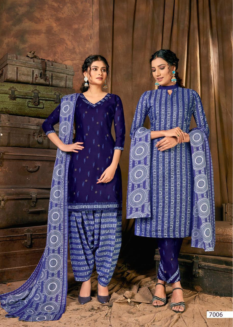 Shiv Gori Silk Mils Cotton Heavy Indonesia With Beautiful Gala Salwar Suit