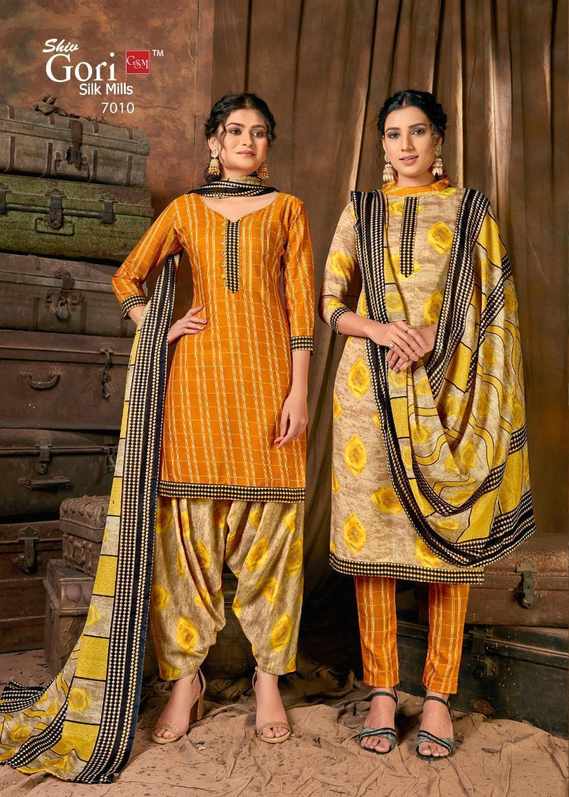 Shiv Gori Silk Mils Cotton Heavy Indonesia With Beautiful Gala Salwar Suit