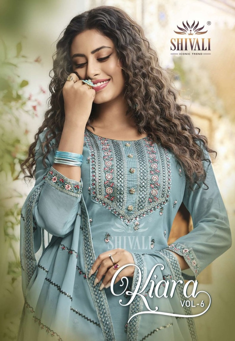 Shivali Fashion Kiara Vol 6 Fancy Designer Partywear Kurti Collection