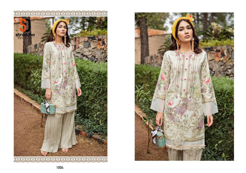 Shraddha Designer Ombre Lawn Cotton Printed Heavy Embroidery Work Salwar Suit