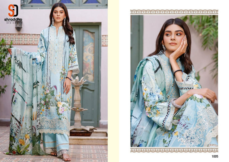 Shraddha Designer Ombre Lawn Cotton Printed Heavy Embroidery Work Salwar Suit