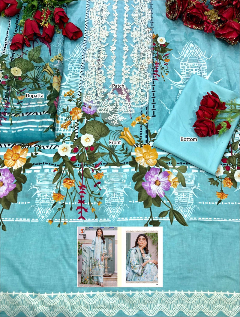 Shraddha Designer Ombre Lawn Cotton Printed Heavy Embroidery Work Salwar Suit