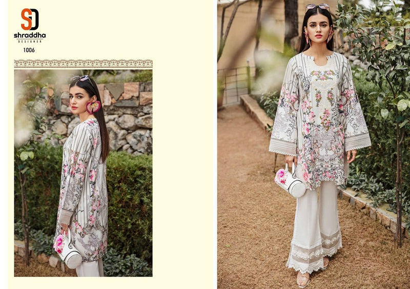 Shraddha Designer Ombre Lawn Cotton Printed Heavy Embroidery Work Salwar Suit