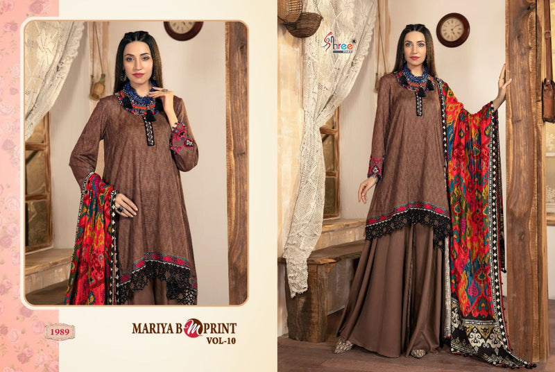 Shree Fab Maria B M Print  Vol 10 Jam Cotton  Party Wear Salwar kameez