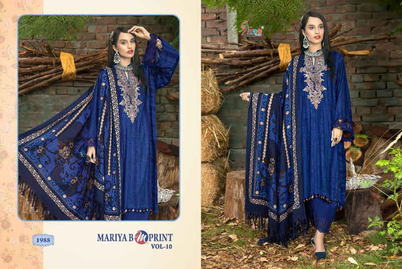 Shree Fab Maria B M Print  Vol 10 Jam Cotton  Party Wear Salwar kameez