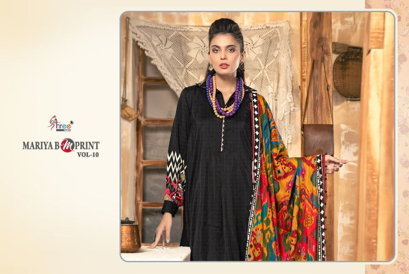 Shree Fab Maria B M Print  Vol 10 Jam Cotton  Party Wear Salwar kameez