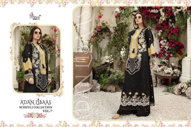 Shree Fabs Adan Libaas Schiffli Collection Vol 7 Pure Lawn Cotton Pakistani Suit