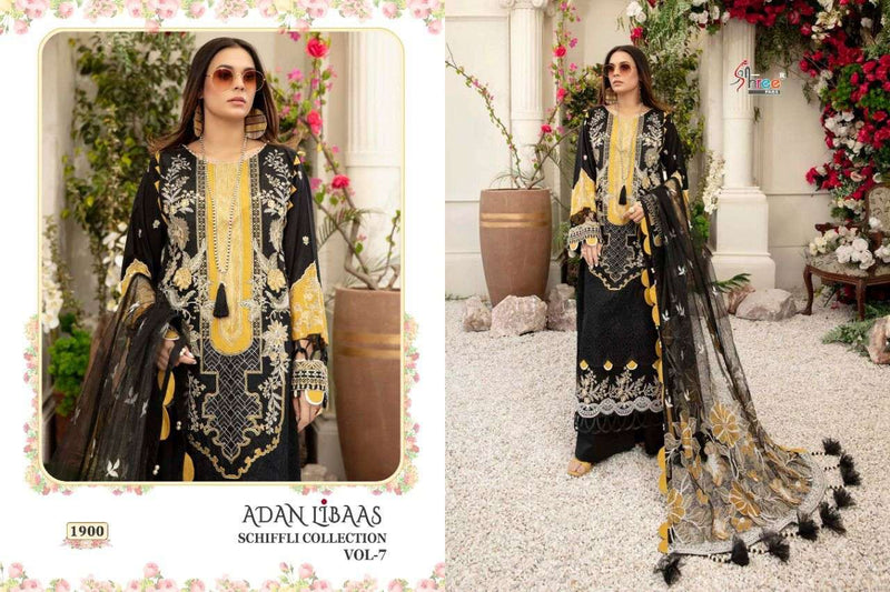 Shree Fabs Adan Libaas Schiffli Collection Vol 7 Pure Lawn Cotton Pakistani Suit