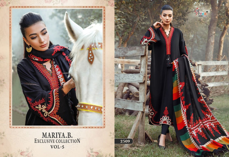 Shree Fabs Maria B Exclusive Collection Vol 5 Rayon Cotton Kashmiri Self Embroidered Pakistani Suit