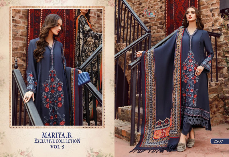 Shree Fabs Maria B Exclusive Collection Vol 5 Rayon Cotton Kashmiri Self Embroidered Pakistani Suit