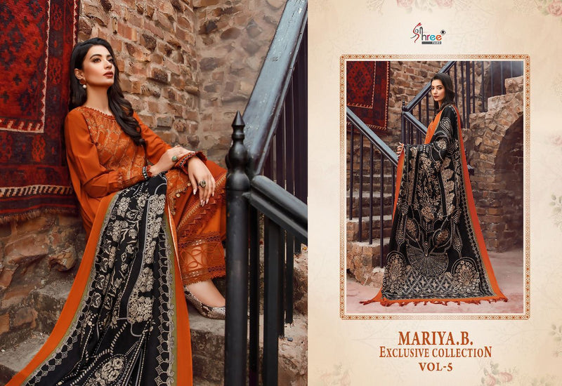 Shree Fabs Maria B Exclusive Collection Vol 5 Rayon Cotton Kashmiri Self Embroidered Pakistani Suit