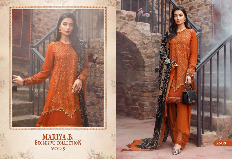 Shree Fabs Maria B Exclusive Collection Vol 5 Rayon Cotton Kashmiri Self Embroidered Pakistani Suit