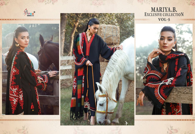 Shree Fabs Maria B Exclusive Collection Vol 5 Rayon Cotton Kashmiri Self Embroidered Pakistani Suit
