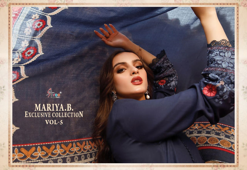 Shree Fabs Maria B Exclusive Collection Vol 5 Rayon Cotton Kashmiri Self Embroidered Pakistani Suit