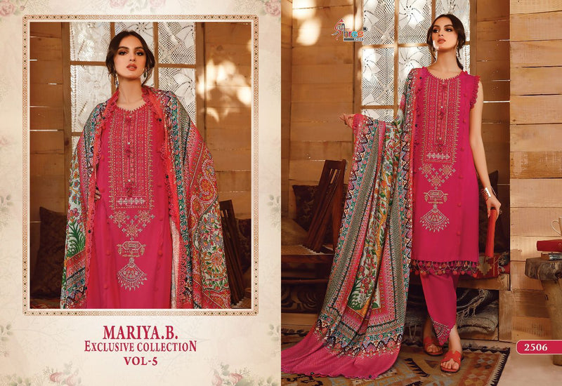 Shree Fabs Maria B Exclusive Collection Vol 5 Rayon Cotton Kashmiri Self Embroidered Pakistani Suit