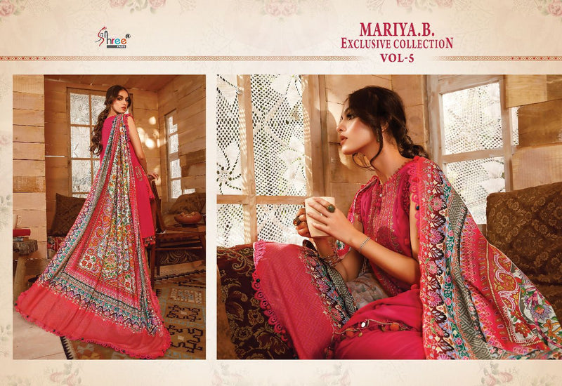 Shree Fabs Maria B Exclusive Collection Vol 5 Rayon Cotton Kashmiri Self Embroidered Pakistani Suit