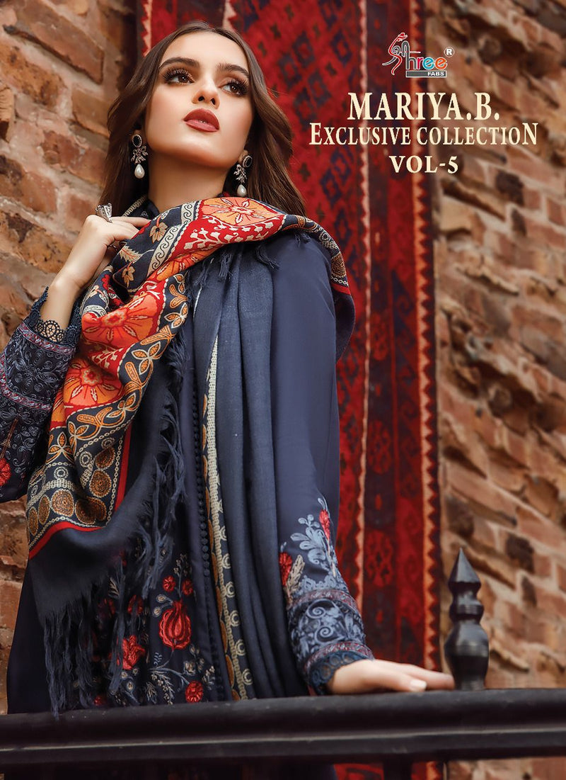 Shree Fabs Maria B Exclusive Collection Vol 5 Rayon Cotton Kashmiri Self Embroidered Pakistani Suit