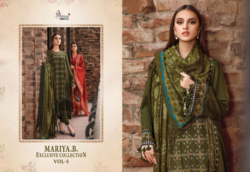 Shree Fabs Maria B Exclusive Collection Vol 5 Rayon Cotton Kashmiri Self Embroidered Pakistani Suit