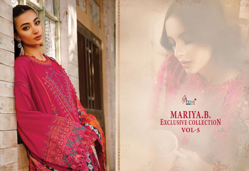 Shree Fabs Maria B Exclusive Collection Vol 5 Rayon Cotton Kashmiri Self Embroidered Pakistani Suit