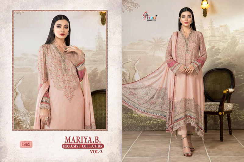Shree Fabs Mariya B Exclusive Collection Vol 2 Pure Cotton Embroidered Work Salwar Kameez