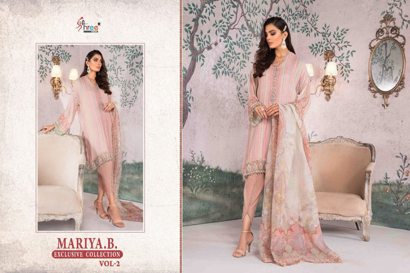 Shree Fabs Mariya B Exclusive Collection Vol 2 Pure Cotton Embroidered Work Salwar Kameez