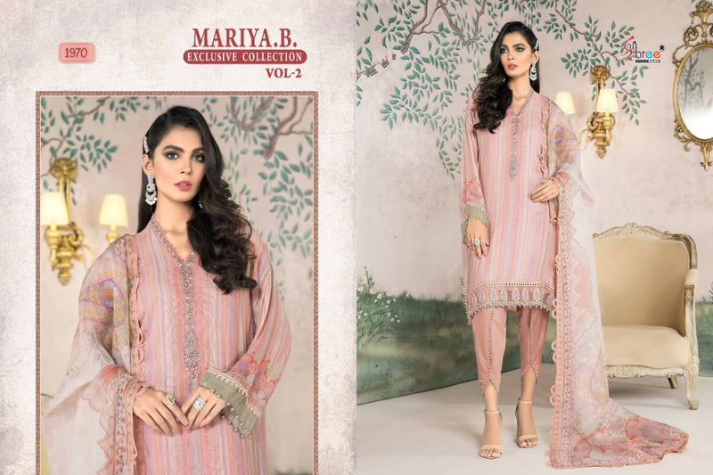 Shree Fabs Mariya B Exclusive Collection Vol 2 Pure Cotton Embroidered Work Salwar Kameez