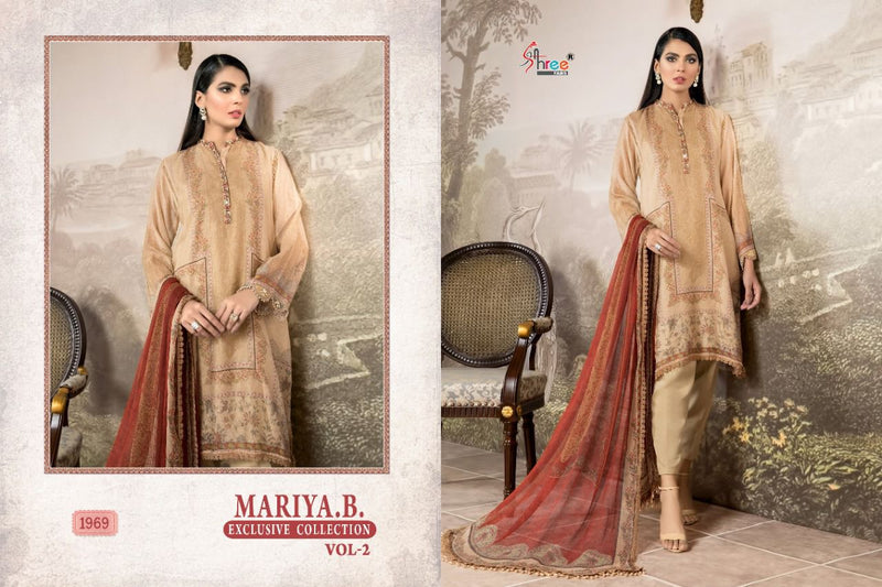 Shree Fabs Mariya B Exclusive Collection Vol 2 Pure Cotton Embroidered Work Salwar Kameez