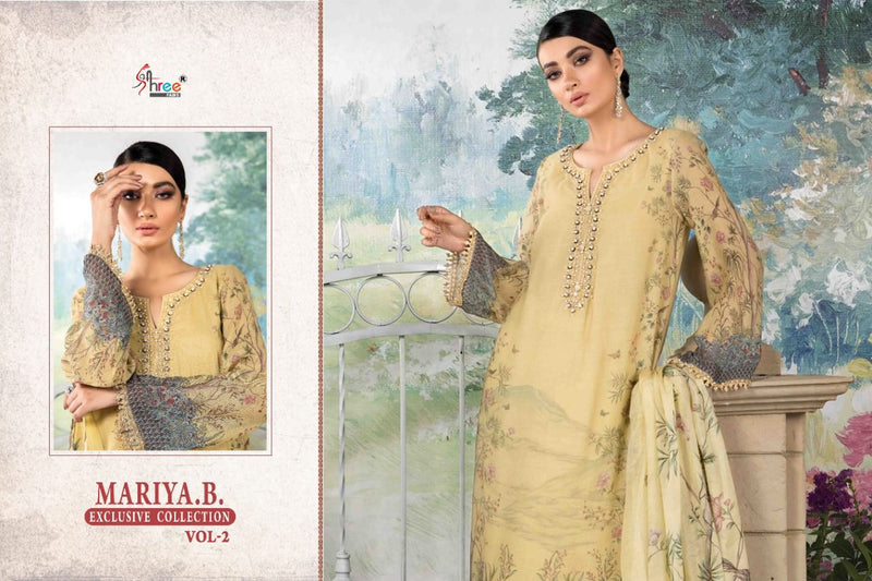 Shree Fabs Mariya B Exclusive Collection Vol 2 Pure Cotton Embroidered Work Salwar Kameez