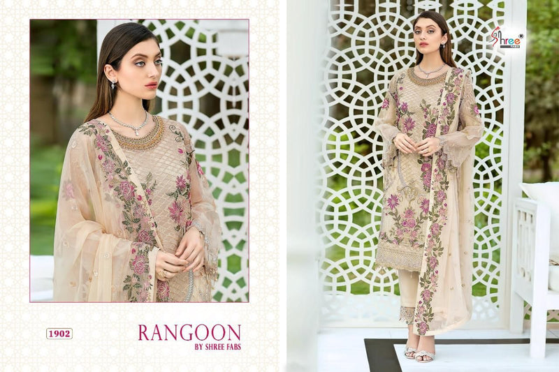 Shree Fabs Rangoon Georgette Heavy Embroidery Work Salwar Kameez