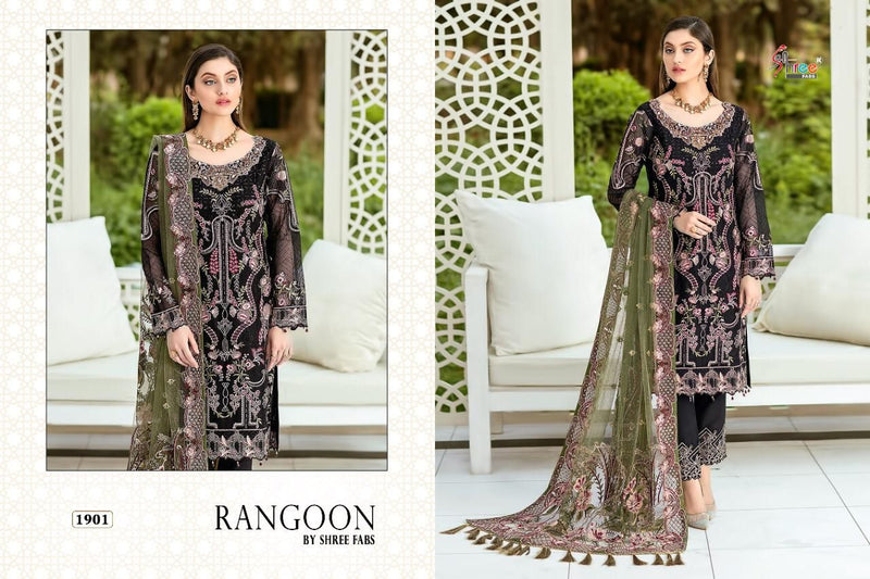 Shree Fabs Rangoon Georgette Heavy Embroidery Work Salwar Kameez