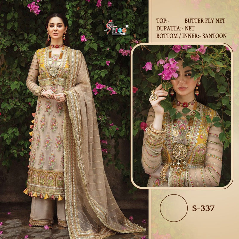Shree Fabs S 337 Stylish Partywear Butterfly Designer Wear Salwar Kameez
