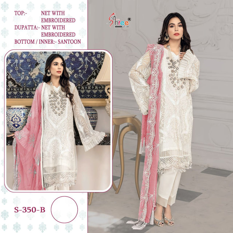 Shree Fabs S 350 Net Embroidered Stylish Wear Pakistani Suit