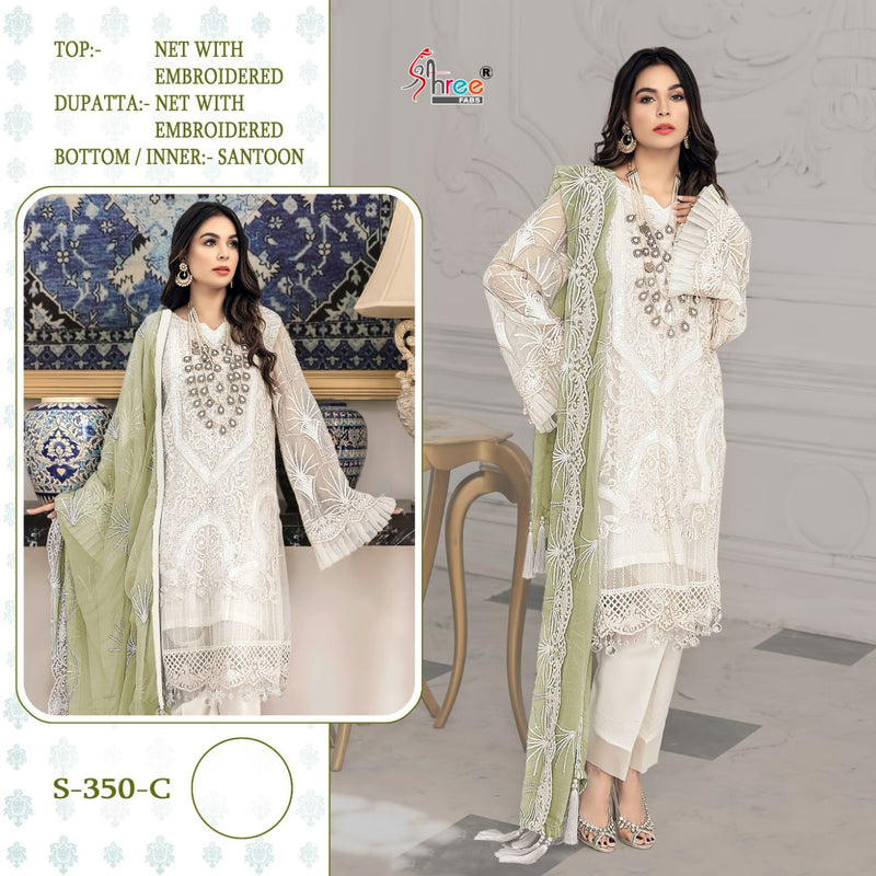Shree Fabs S 350 Net Embroidered Stylish Wear Pakistani Suit
