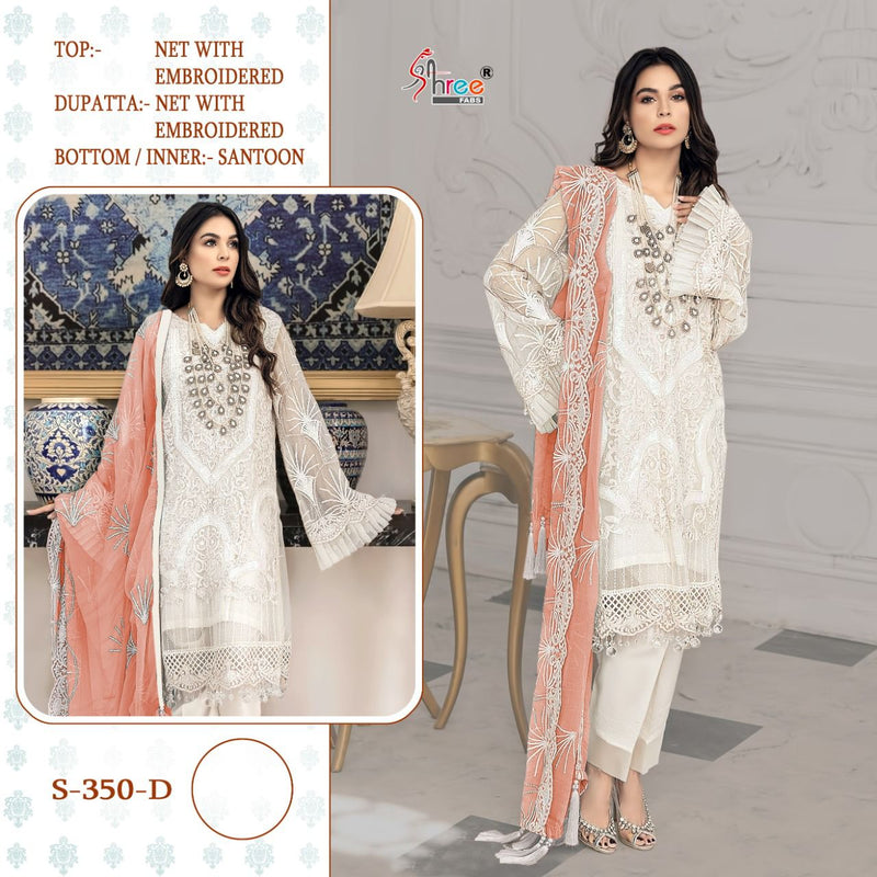 Shree Fabs S 350 Net Embroidered Stylish Wear Pakistani Suit