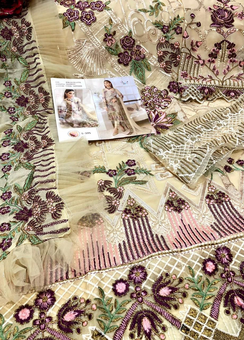 Shree Fabs S 395 Fox Georgette Heavy Embroidered Work Pakistani Suit