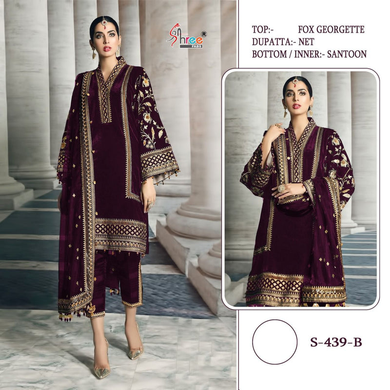 Shree Fabs S 439 Faux Georgette Pakistani Wear Salwar Kameez
