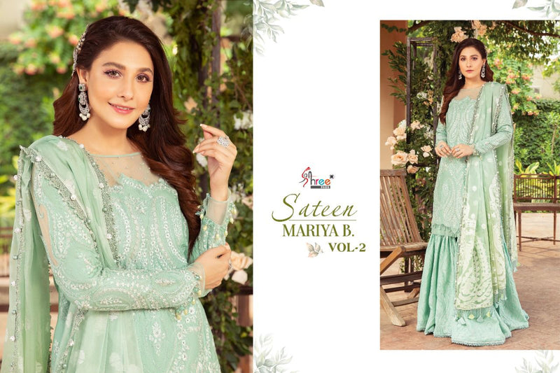 Shree Fabs Sateen Mariya B Vol 2 Cotton With Self Embroidery