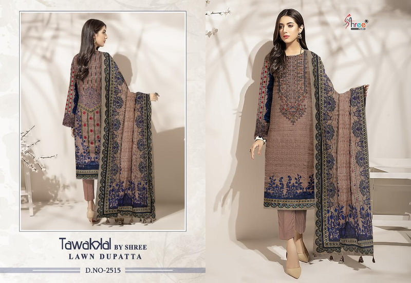 Shree Fabs Tawakkal Lawn Dupatta Pure Cotton Print With Embroidery Work Salwar Suit