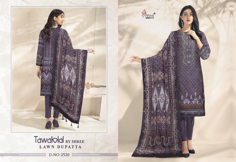 Shree Fabs Tawakkal Lawn Dupatta Pure Cotton Print With Embroidery Work Salwar Suit