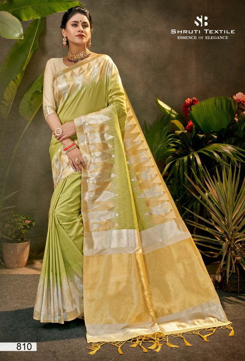 Shruti Textile Series 800 Silk Exclusive Fancy Kanjivaram Type Designer Party Wear Sarees