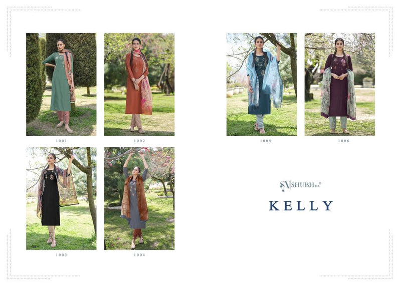 Shubh Nx Launch Kelly Chinon With Hand And Embroidery Work Party Wear Exclusive Salwar Kameez