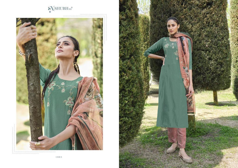 Shubh Nx Launch Kelly Chinon With Hand And Embroidery Work Party Wear Exclusive Salwar Kameez