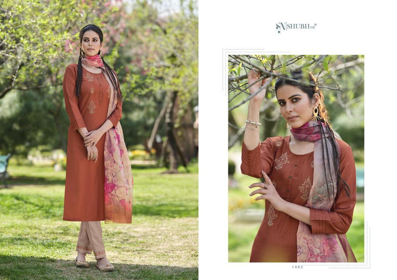 Shubh Nx Launch Kelly Chinon With Hand And Embroidery Work Party Wear Exclusive Salwar Kameez