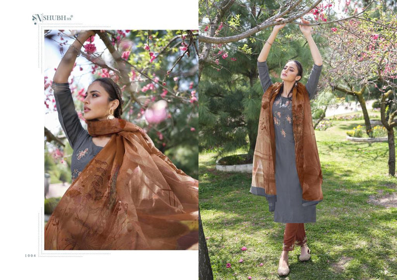 Shubh Nx Launch Kelly Chinon With Hand And Embroidery Work Party Wear Exclusive Salwar Kameez